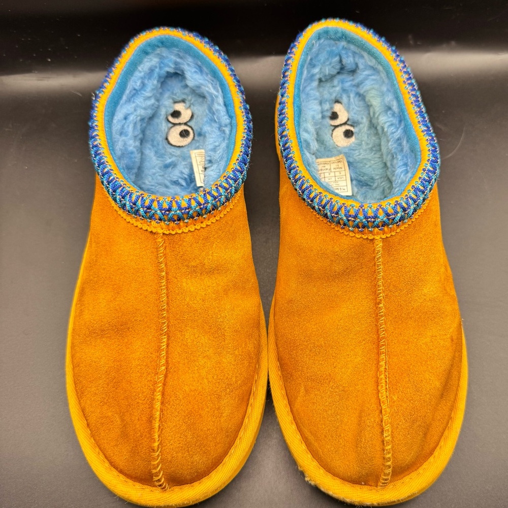 Ugg X Sesame Street Tasman Cookie Monster Shoes Slippers size 5